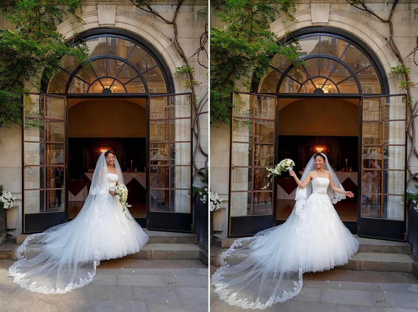 Elegant Merchant Taylors Hall bride