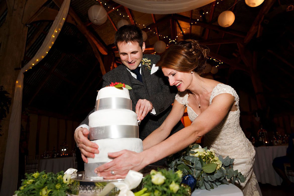 Alpheton Hall Barns winter wedding