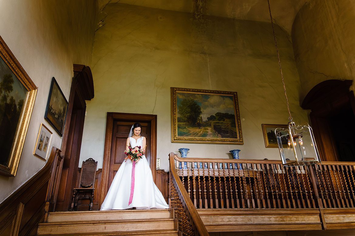 excited bride at Glemham