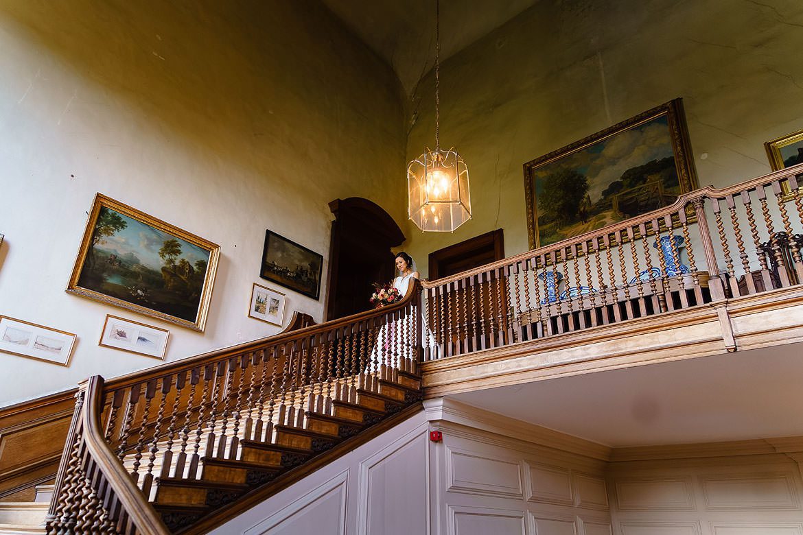 Grand staircase at Glemham Hall