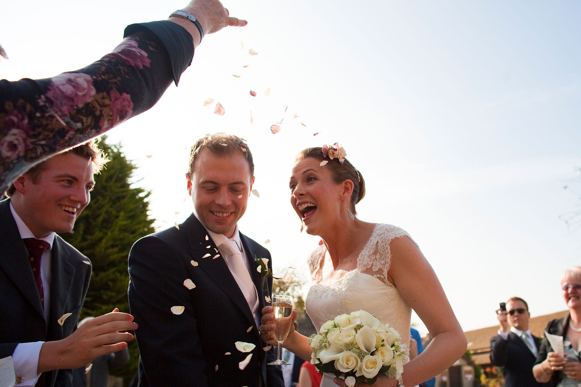 Great Tythe Barn wedding photography of Sarah and Ritchie