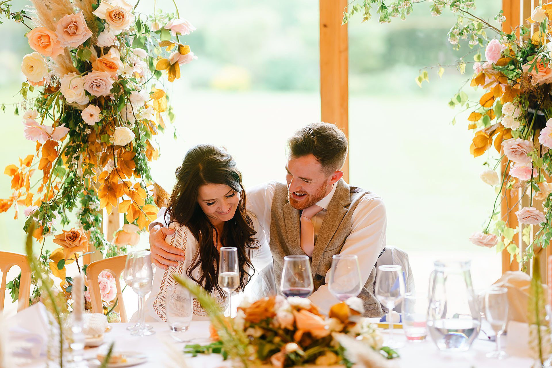Bruisyard Hall spring wedding