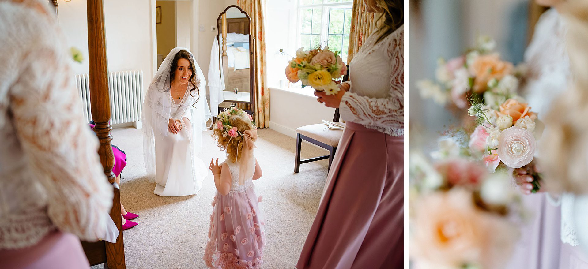 bridesmaids and flower girls wedding flowers