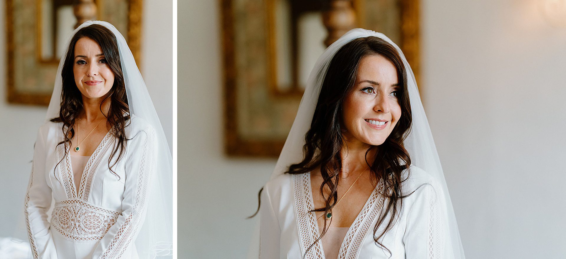 beautiful bride at Bruisyard Hall spring wedding