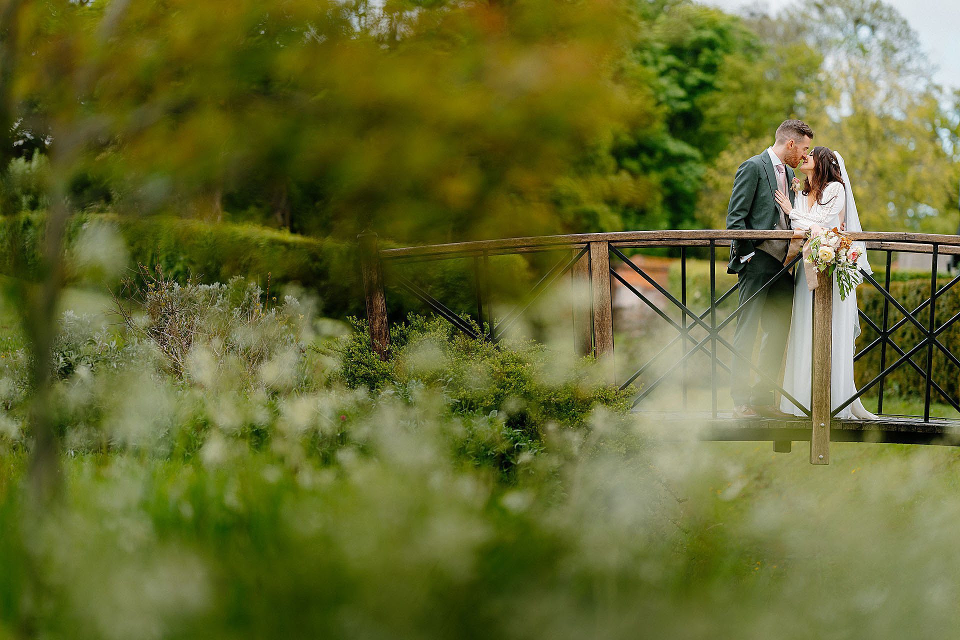 Bruisyard Hall spring wedding