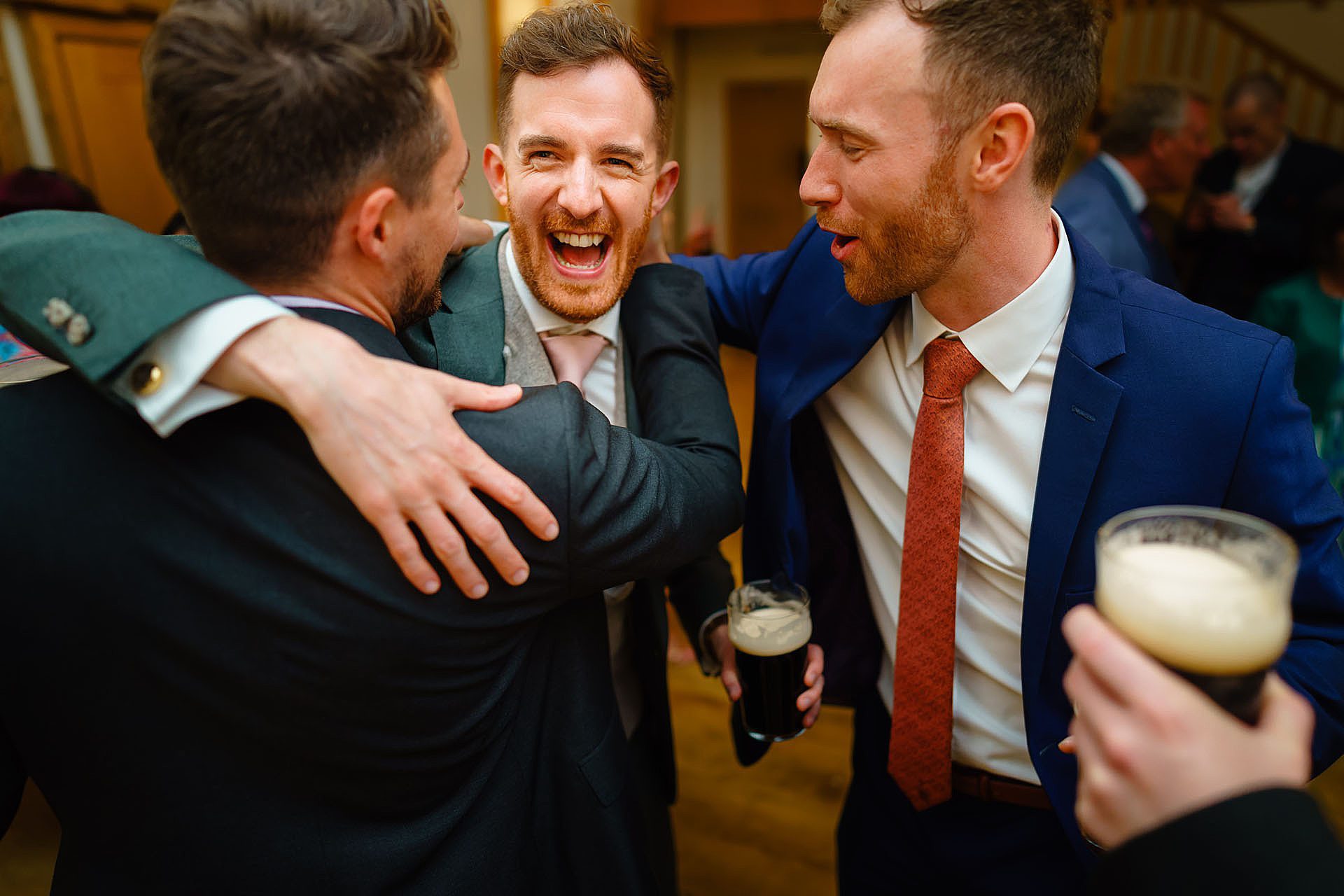 Dancing at Bruisyard Hall wedding