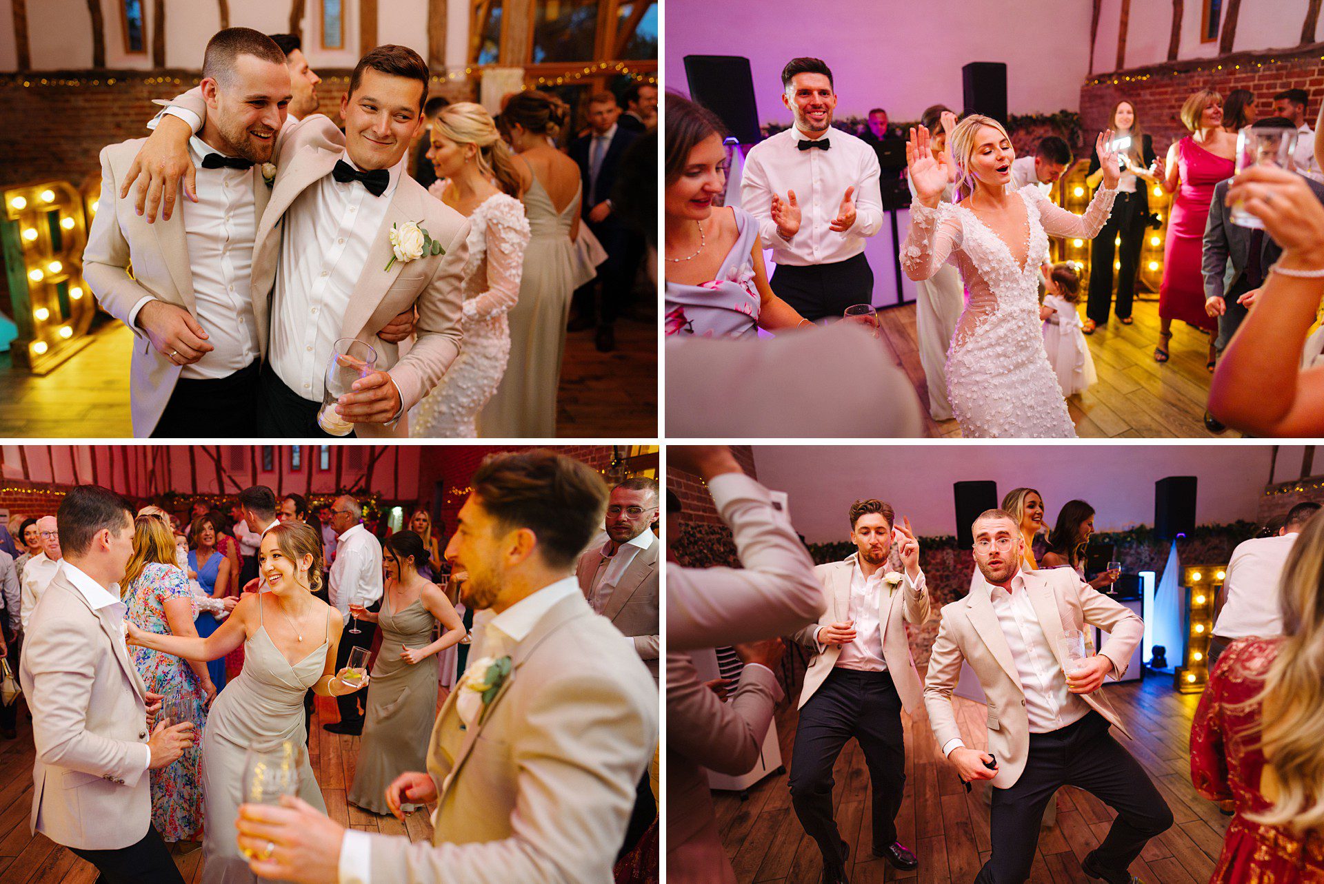 evening dancing at Bressingham Hall wedding